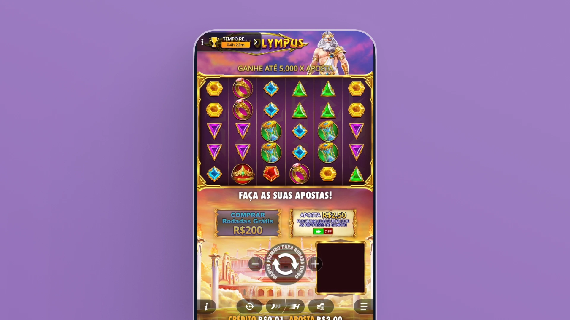 captura de imagem do slot Gates of Olympus
