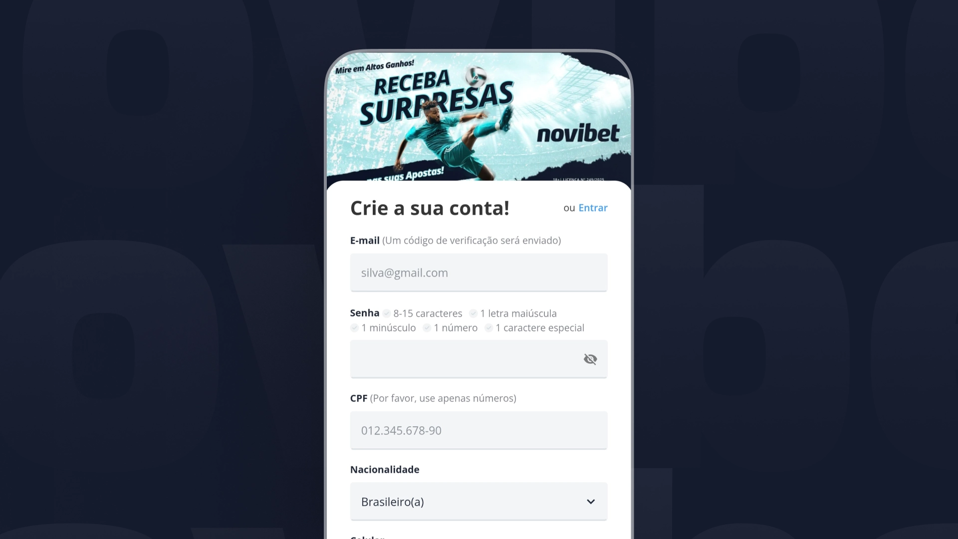 cadastro-Novibet