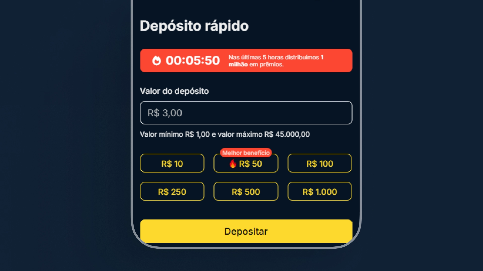 imagem deposito estrelabet