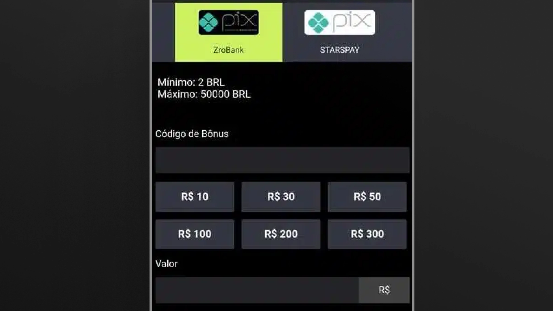 imagem deposito f12bet