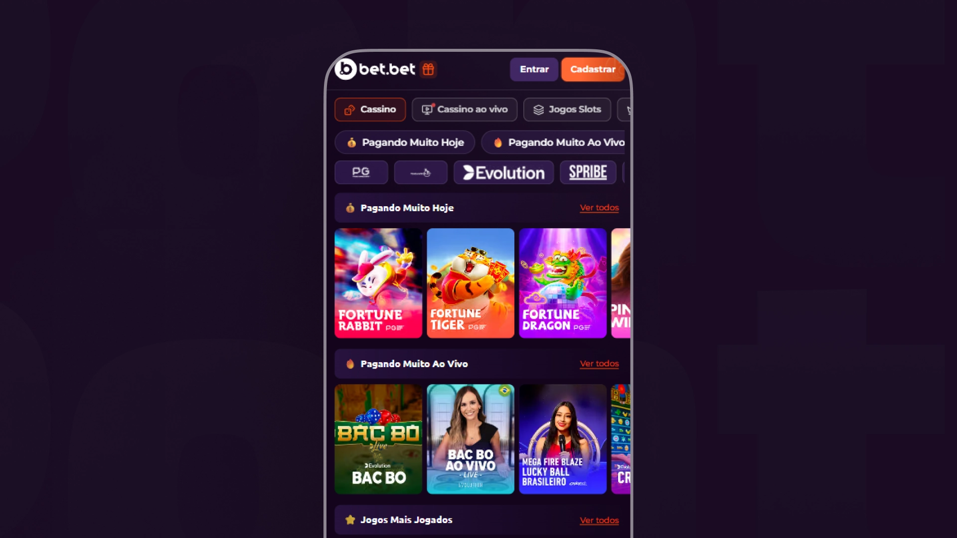 captura de tela do cassino da bet ponto bet